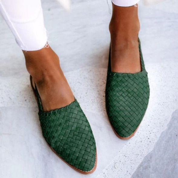 Ballerines Slingback Tressées Élégantes