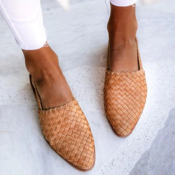 Ballerines Slingback Tressées Élégantes