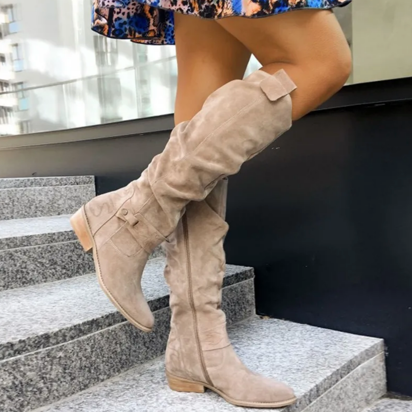Élégantes bottes pour femmes Chaussures en cuir de haute qualité