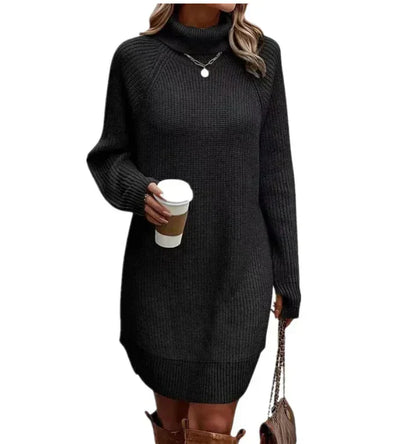 Robe sweat douce pour femme avec col