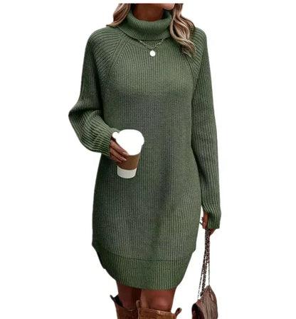 Robe sweat douce pour femme avec col