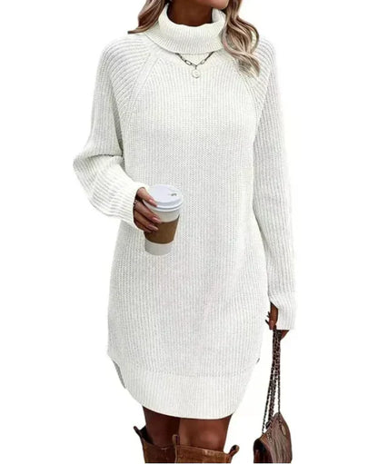 Robe sweat douce pour femme avec col