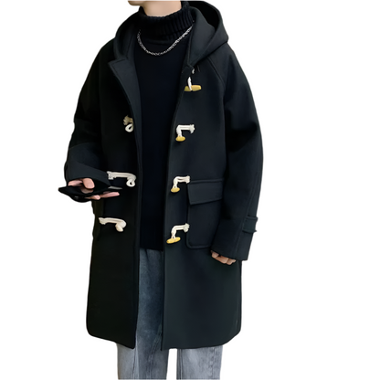 Parka d'hiver long pour homme Duffle-coat chaud