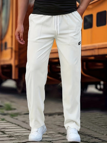 Pantalon de jogging slim homme Extensible Cordon de serrage