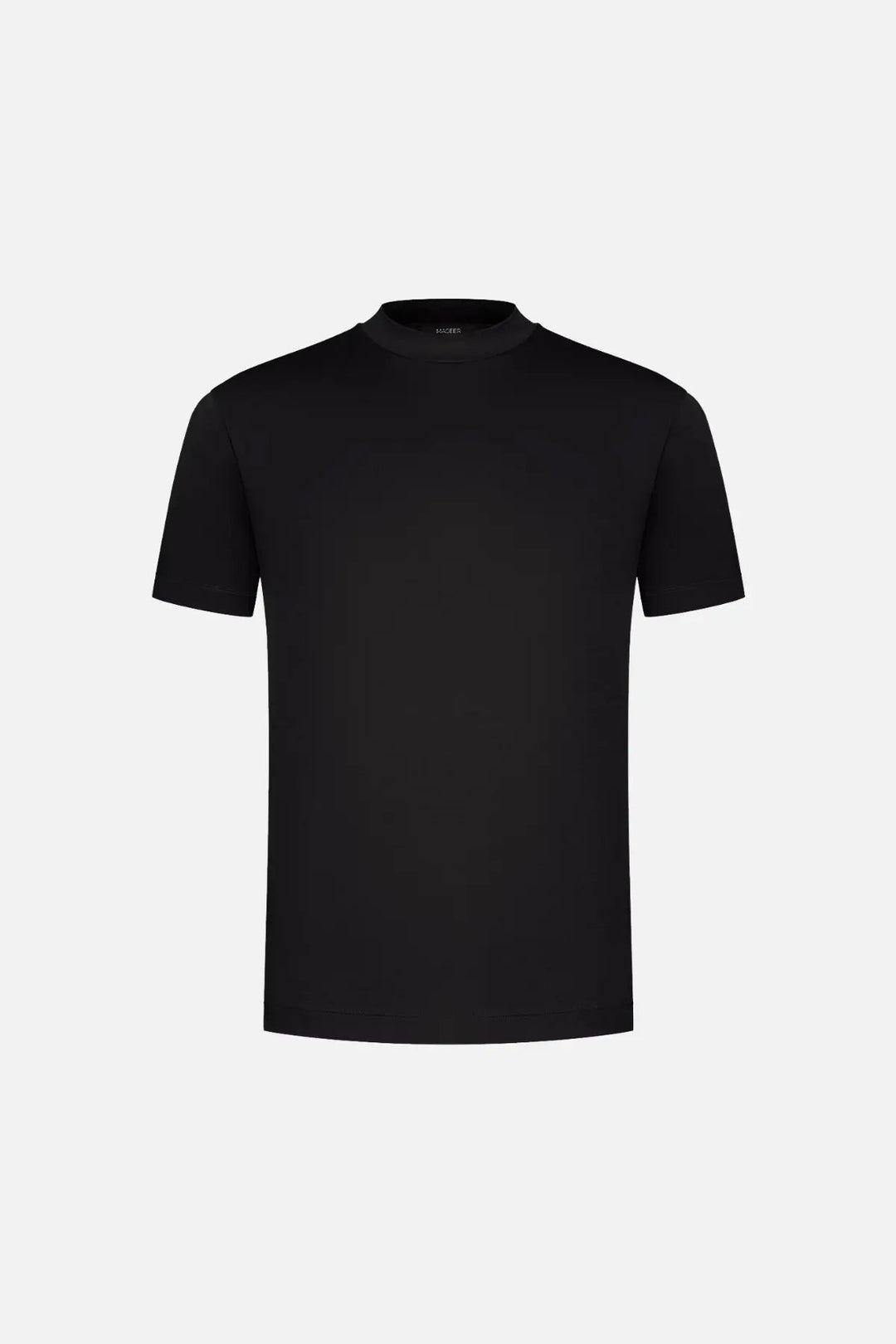 Bequemes Herren T-Shirt Schwarz Rundhals - IdealeKleiden