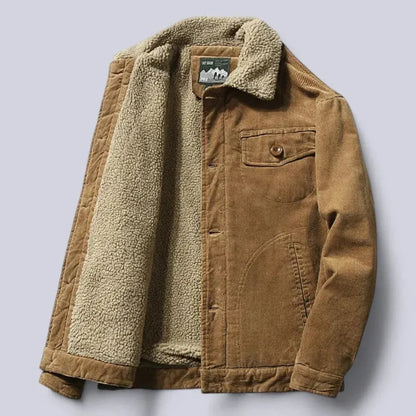 Manteau d'hiver doublé chaud style sherpa
