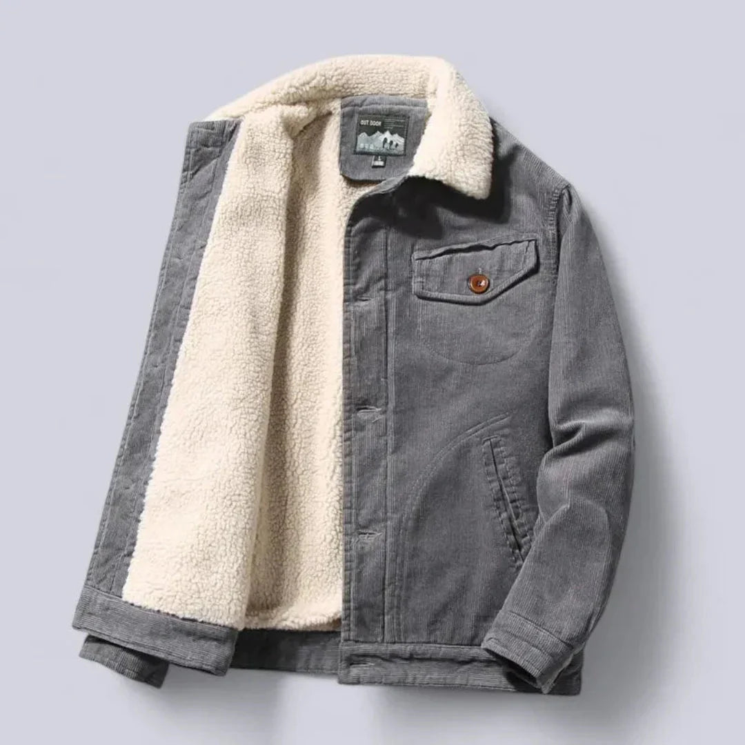 Manteau d'hiver doublé chaud style sherpa