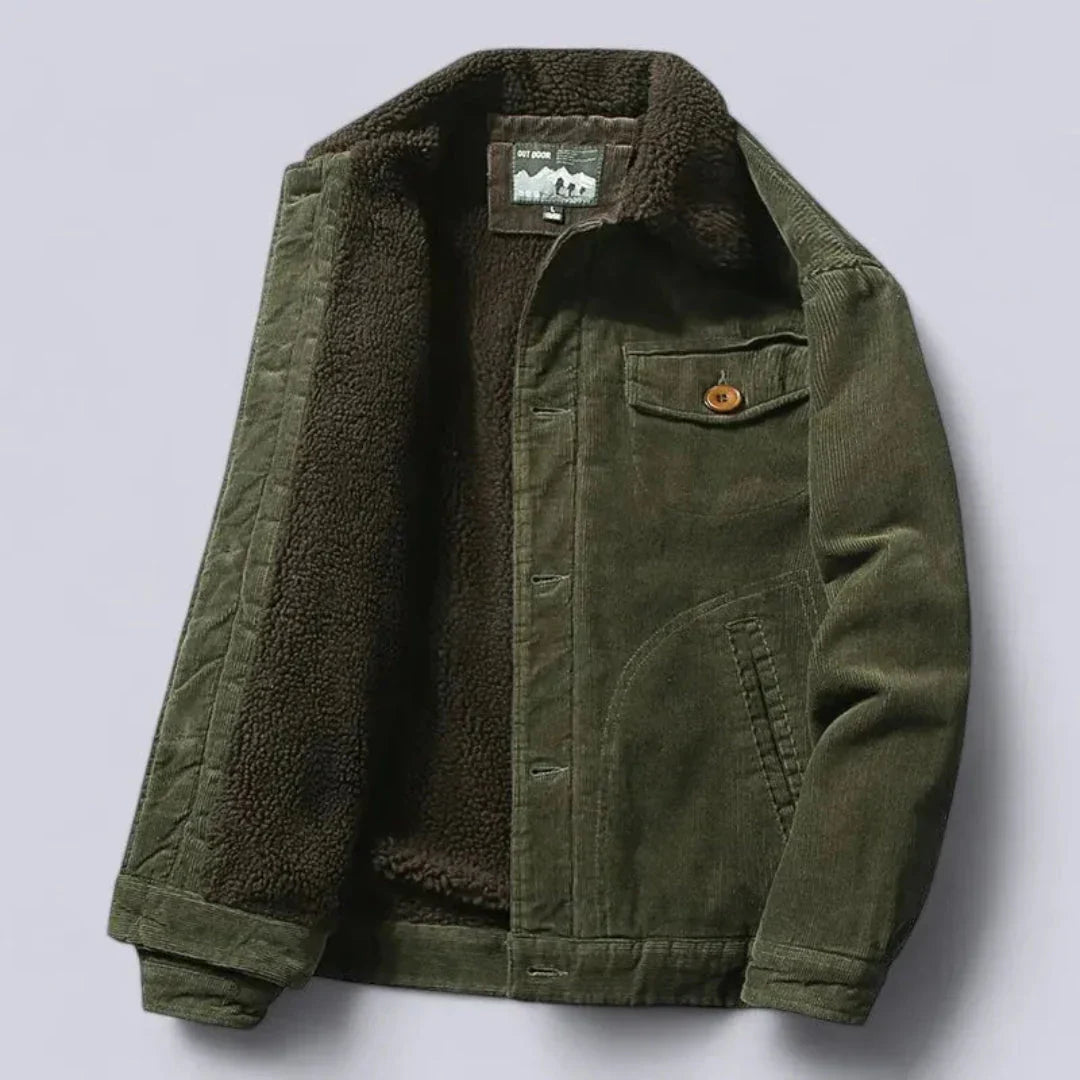 Manteau d'hiver doublé chaud style sherpa