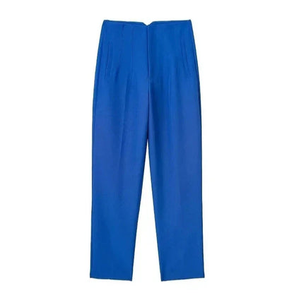 Pantalon taille haute coupe slim