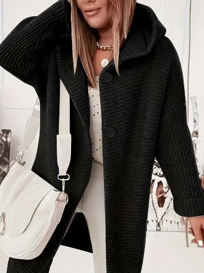 Veste à capuche confortable pour femme style oversize