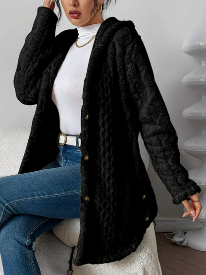 Veste Teddy Grande Taille Femme Capuche