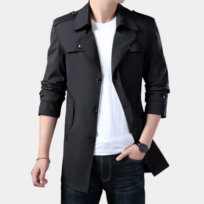 Trench-coat élégant pour homme moderne et classique