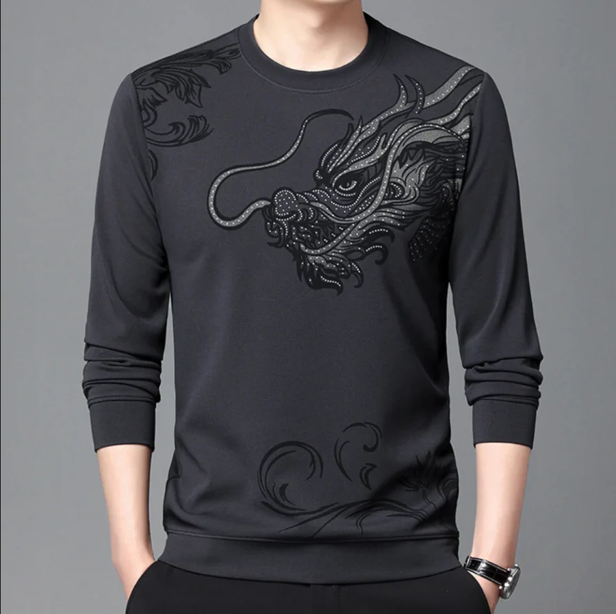 Sweat-shirt homme col rond confortable
