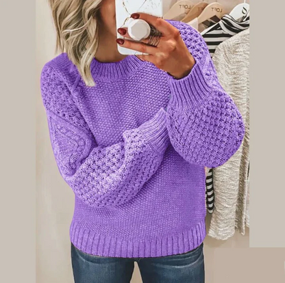 Pull doux en maille pour femme