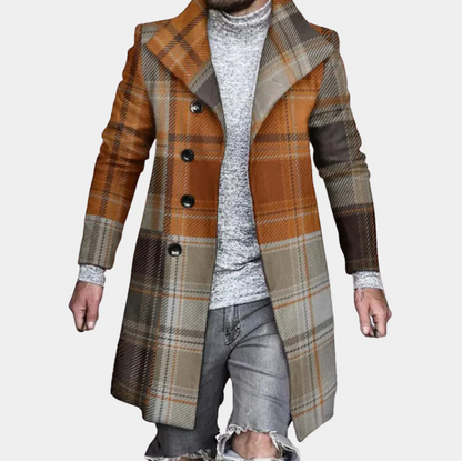 Manteau homme stylé mi-long tendance