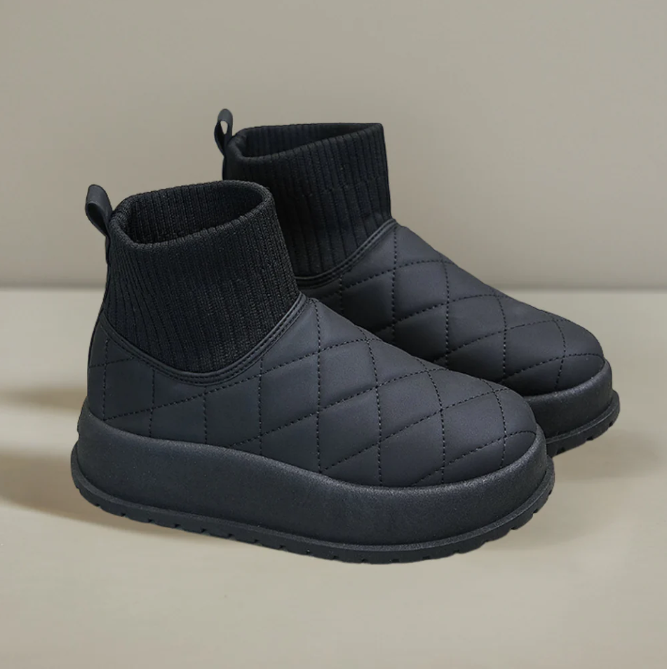 Bottes de neige matelassées chaudes pour femme