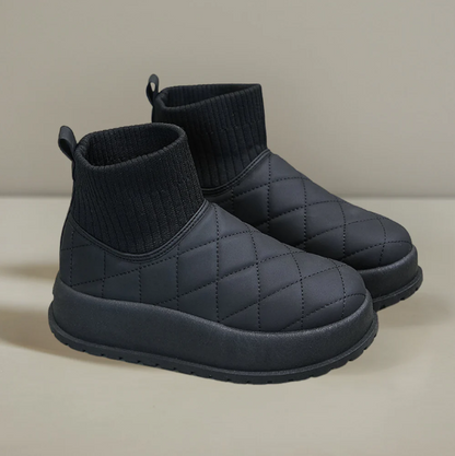 Bottes de neige matelassées chaudes pour femme