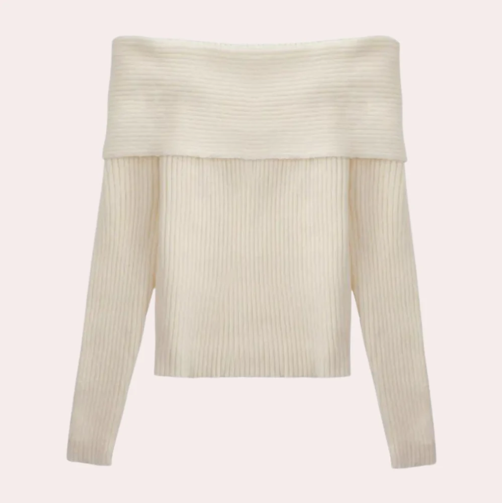 Pull Femme Épaules Dénudées Design Élégant