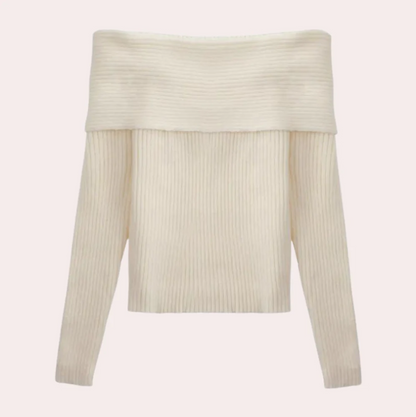 Pull Femme Épaules Dénudées Design Élégant