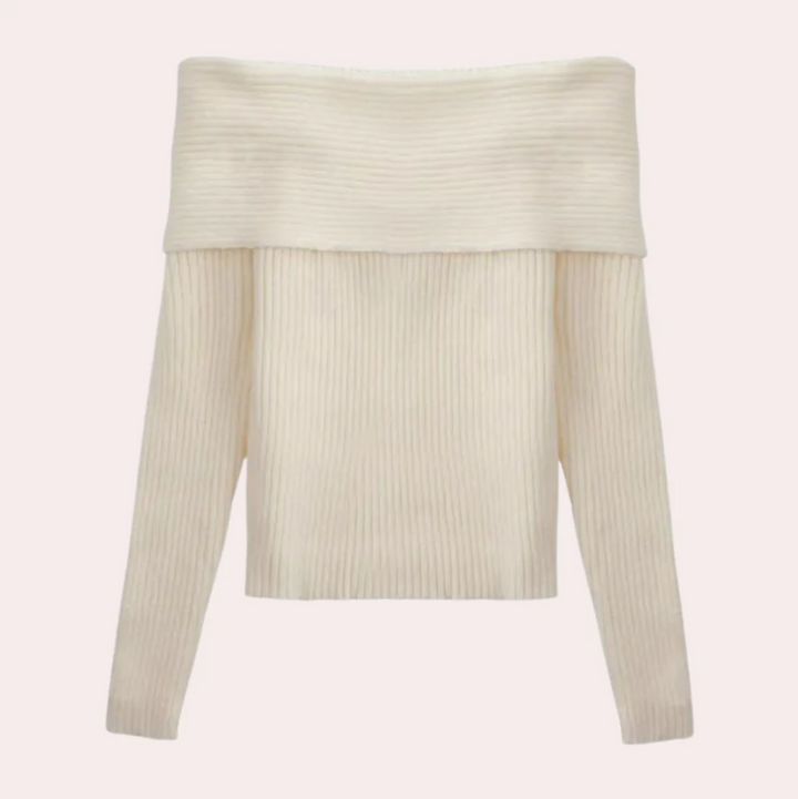 Pull Femme Épaules Dénudées Design Élégant