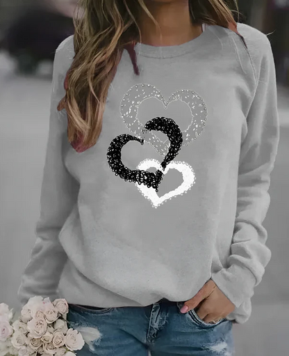 Sweat-shirt de Noël Douillet Hivernal Rouge