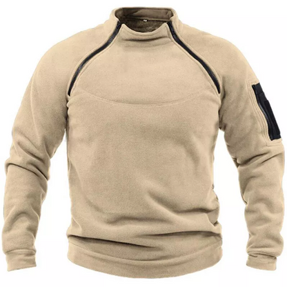 Polaire tactique homme zippée avec poches