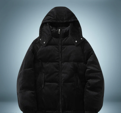 Doudoune chaude à capuche pour femme