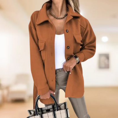 Trench-coat femme chaud et élégant pour l'hiver