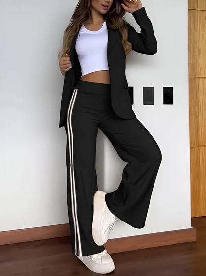 Ensemble Blazer Élégant Femme Chic Moderne