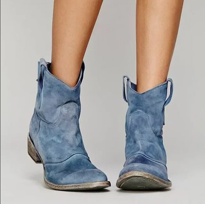 Bottines élégantes pour femme style cow-boy