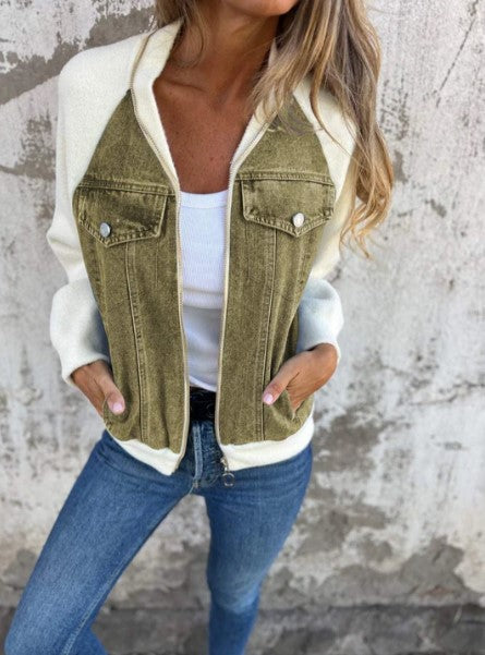 Blazer en jean moderne pour femme