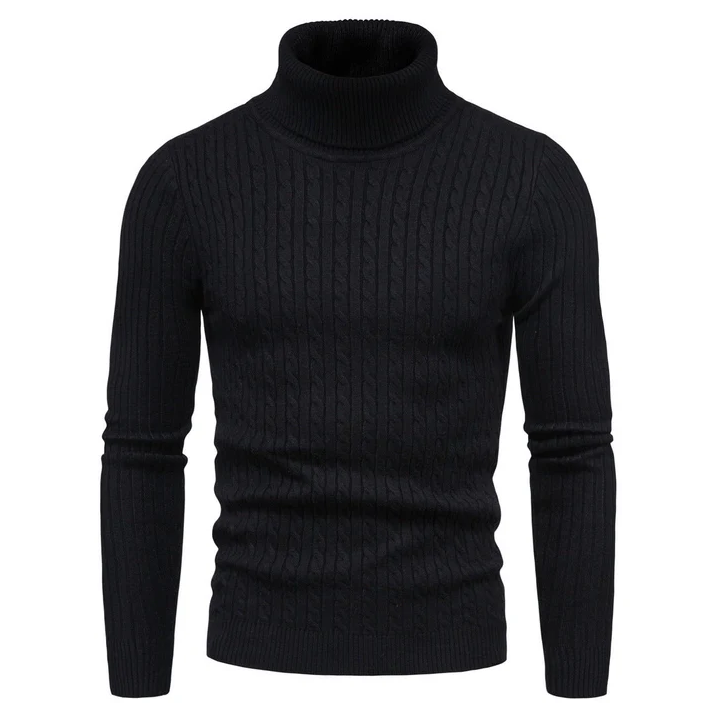 Col roulé homme marron café