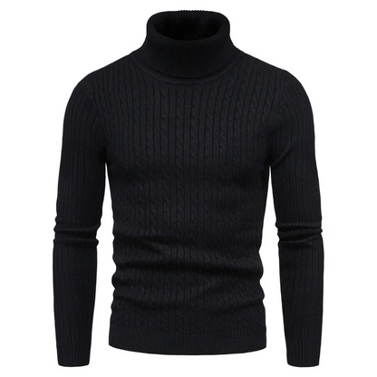 Col roulé homme marron café