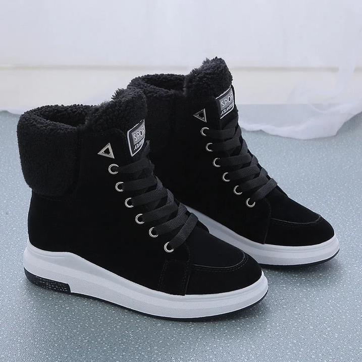 Bottes d'hiver femme fourrées chaudes