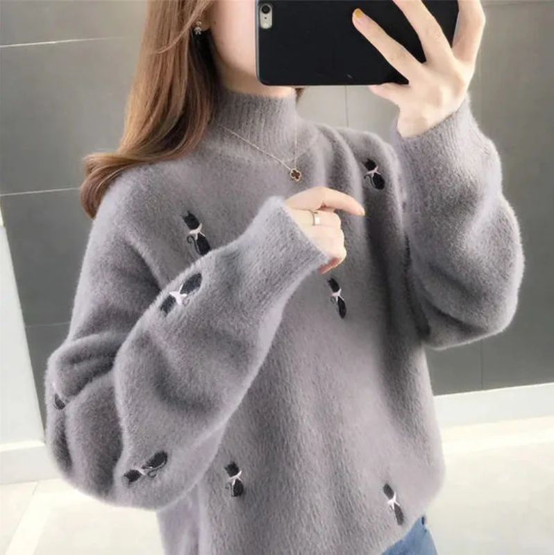 Pull Col Roulé Doux et Moelleux Femme