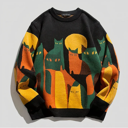 Pull pour femme chaton Doux Confortable