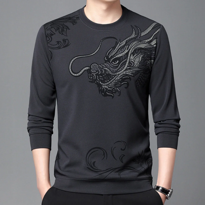 Sweat-shirt confortable pour homme col rond