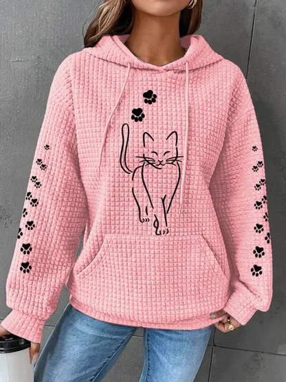 Sweat à capuche femme chaud confortable