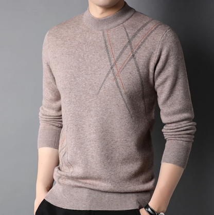 Pull col rond stylé pour homme
