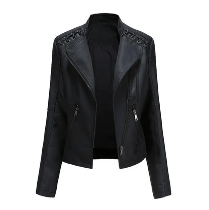 Marie - Veste de motard élégante en cuir