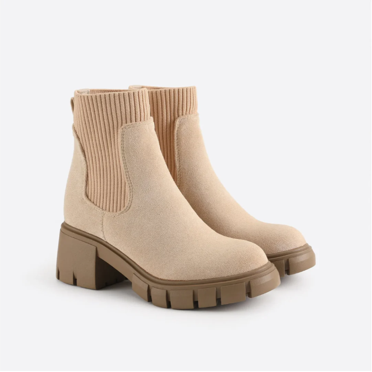 Bottines montantes, boots à semelle épaisse