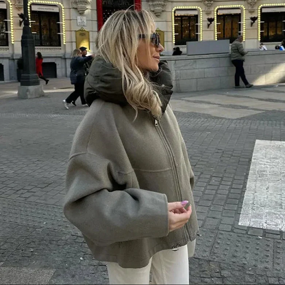 Veste décontractée pour femme avec capuche Style moderne