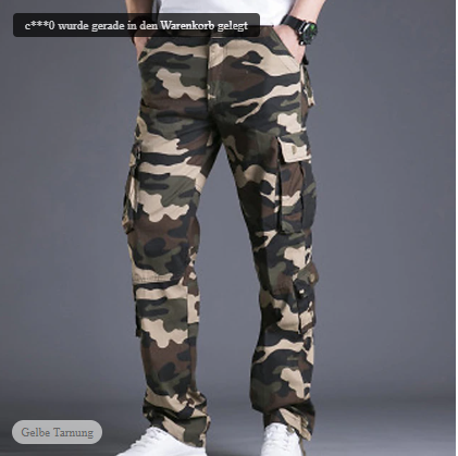 David - Pantalon Cargo Homme Coupe Slim Moderne