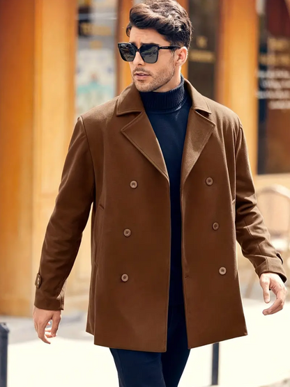 Trench-coat homme design classique élégant