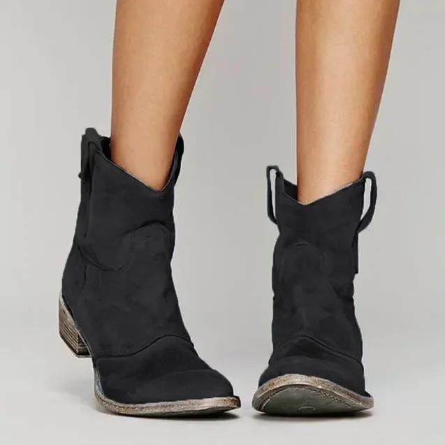 Bottines élégantes pour femme style cow-boy