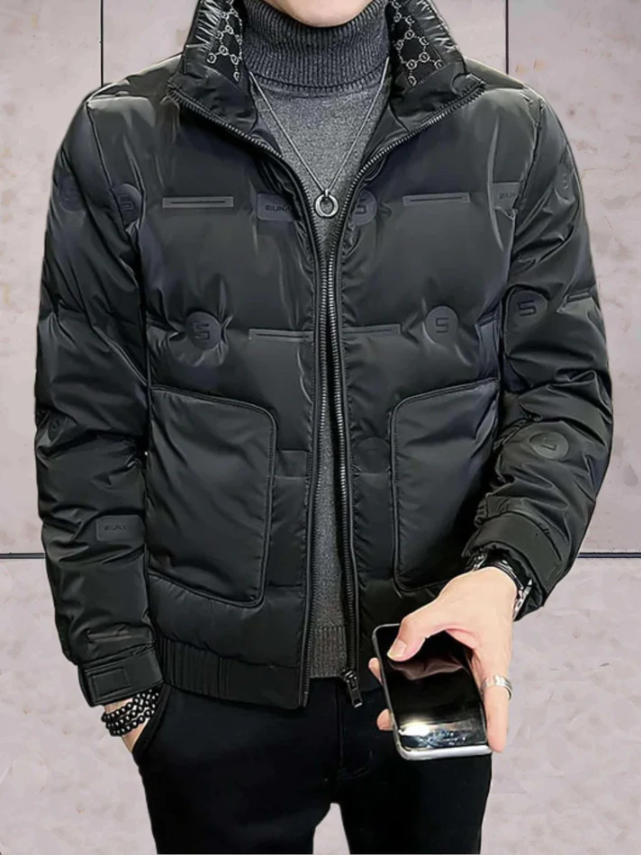 Wattierte Winterjacke Hochkragen Damen - IdealeKleiden