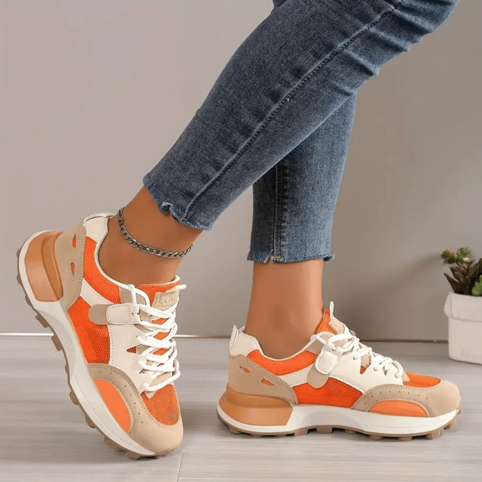 Baskets sportives pour femmes, multicolores et respirantes