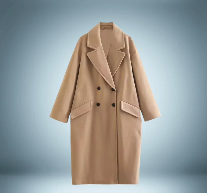 Trench-coat de luxe élégant pour femme