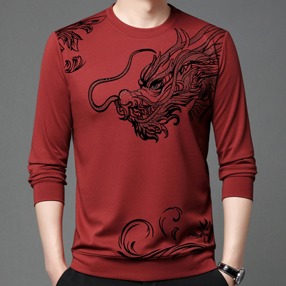 Sweat-shirt confortable pour homme col rond