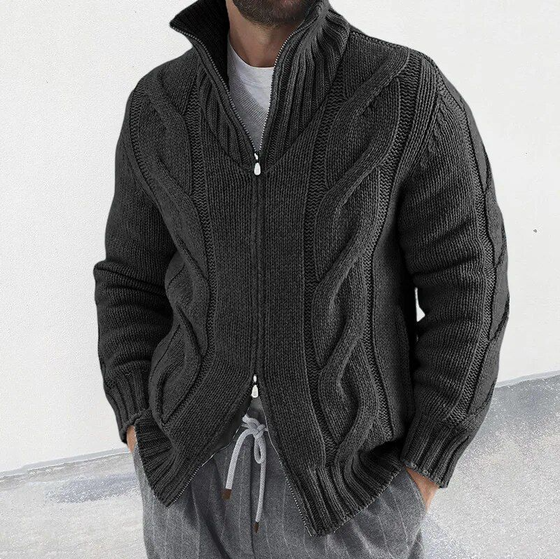 Cardigan Homme Chaud Élégant Qualité